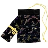 Brocade Jewelry Roll - Night Dragonfly