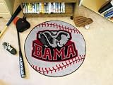 Alabama Crimson Tide BASEBALL-SHAPED AREA WELCOME/BATH MAT RUG