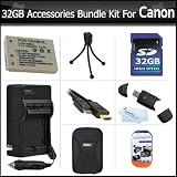 32GB Accessories Bundle Kit For Canon PowerShot SX230HS Digital Camera.