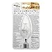 Philips 458687 60W Equivalent Dimmable Candelabra Base Decorative Candle LED Light Bulb with Warm Glow Effect