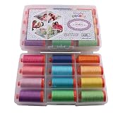 Aurifil Large Thread Set ME AND MY SISTER EVERYDAY COLOR COLLECTION 50wt Cotton 12 Large (1422 yard) Spools