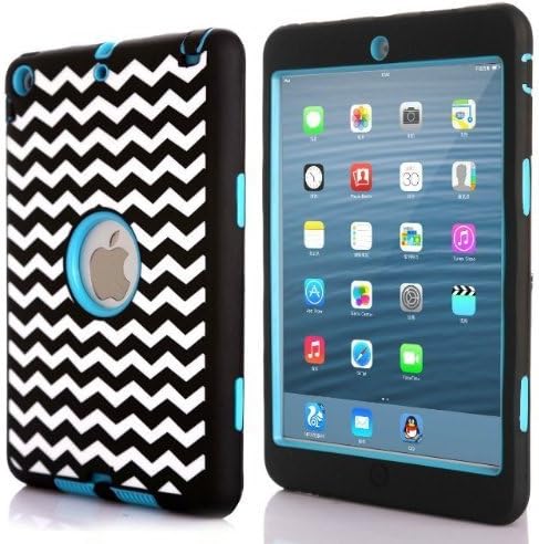 Sean® Hybrid Protective Case Combo Defender Shockproof Armor Case for Ipad Mini &amp; Ipad Mini 2 with Retina Display + 1 S-Smile Stylus and 1 S-Smile Screen Protector