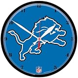 Detroit Lions Nfl Round Wall Clock