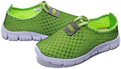 Breathable Running Sport Tennis Shoes,Beach Aqua, Outdoor,Athletic,Rainy,Skiing,Walking,Slip on Water,Flat Casual Kid Shoes Green US3/EU35/22.0CM