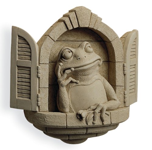 FROG Dream Window DAYDREAM Indoor WALL PLAQUE Outdoor GARDEN