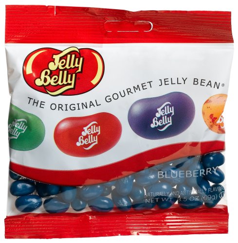 Jelly Belly Blueberry Jelly Beans, 3.5-Ounce Bags (Pack of 12) by Jelly Belly