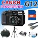 Canon Powershot G12 Digital Camera with 8gb Sdhc Memory, Memory Card Reader, Premium Case, Hdmi Cable and More (8gb Deluxe Kit)