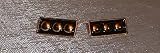 Star Trek "TNG" Three Star VICE ADMIRAL RANK PIP Pair