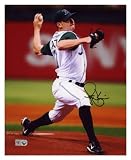 Scott Kazmir Tampa Bay Rays - Releasing Ball - Autographed 8x10 Photograph