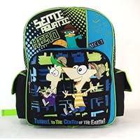 Phineas and Ferb - Semi-Aquatic - Large 16' Backpack Featuring Agent P