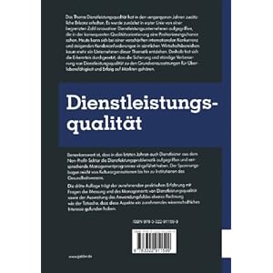 Dienstleistungsqualität: Konzepte _ Methoden _ Erfahrungen
