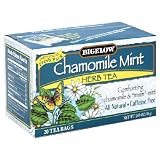 Bigelow Chamomile Mint Herbal Tea, 20-Count Boxes (Pack of 6)