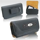 Apple iPhone 3G Leather Horizontal Carrying Case with Rotating Belt Clip