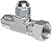 Eaton Weatherhead C5706X6 Carbon Steel SAE 37-Degree (JIC) Flare-Twin Fitting, Swivel, Run Tee, 3/8