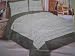 3pcs 100% Cotton Fully Quilted Embroidery Bedspread Set Queen Sage / Green
