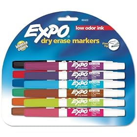 Expo Low Odor Dry Erase Pen-Style Markers, 12 Colored Markers(86603)