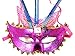 OliaDesign Venetian Costume Party Butterfly Mask Masquerade Halloween Masks (Pack of 4)