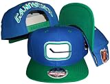 Vancouver Canucks Blue/Green Two Tone Adjustable Plastic Snap Back Hat/Cap