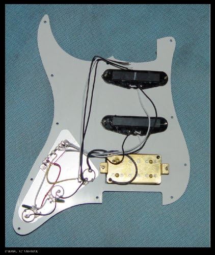 Guitar Pickguard Loaded Prewired SSH Pickups 11 Hole White for Fender Strat - Worldwide