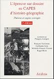 L épreuve sur dossier au CAPES d histoire-géographie