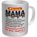 Rahmenlos� Kaffeebecher - Firma Mama GmbH - Fun Tasse Geschenk Muttertag