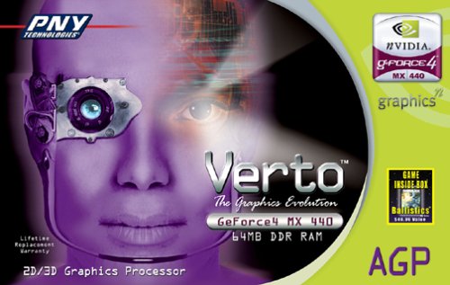 PNY Verto GeForce4 64MB Graphics Card