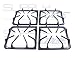 Burner Grate Kit in Set of 4 - Frigidaire AP3965768, 318221523, Graphite Gray
