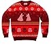 Star Wars Death Star Saber Showdown Red Ugly Christmas Sweater (Adult Medium)