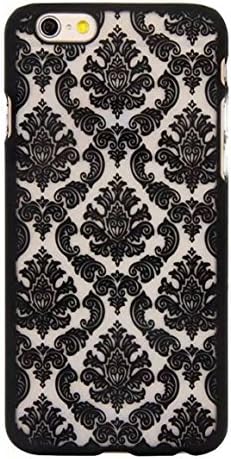 Iphone 6 Case,LUOLNH Carved Damask Vintage Pattern Matte Hard Case Cover For iPhone 6 4.7 inch (Not for iPhone 6 Plus) - Black