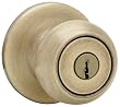 Kwikset Maximum Security Copal Entry Knob, Antique Brass #400C 5 CP