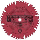 Freud LU83R008 8-Inch 40 Tooth ATB Thin Kerf Combination Saw Blade with 5/8-Inch Arbor and PermaShield Coating