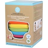 Charlie Banana 6 Reusable Diapers 12 Inserts Set Tutti Frutti, One Size