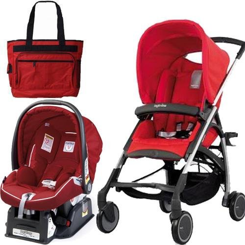 Inglesina AVIO Stroller Primo Viaggio Travel System in Red Geranium