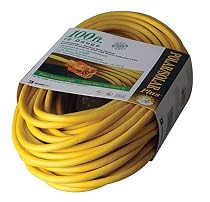 Coleman Cable 01289 100-Foot All-Weather 16/3 Extension Cord with Lighted End