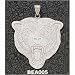Chicago Bears Giant 1 5/8 W x 1 1/2 H Bear Logo Pendant - Sterling Silver Jewelry