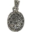 Sterling Silver Pendant with Chain Gem Stone Neck Jewelry 1 Inch