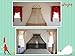 Octorose Metal Wall Teester Bed Canopy Drapery Crown Hardware (Bronze(31.5