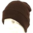 Winter Thinsulate Knit Ski Beanie Skull Hat 2ply Brown