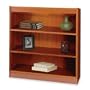 Safco 3-Shelf Square-Edge Veneer Bookcase, Cherry