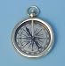 Open Faced Pocket Watch Style Compass