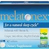 Sun Source Melatonex Melatonin with Vitamin B6 Tablets, 30 Count