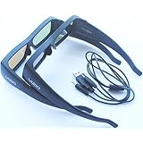 Vizio VSG1 FULL HD 3D Glasses, Two pairs and USB charger