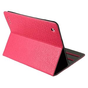 For the New Ipad 3 Smart Cover Folio Stand Hot Pink Cloud Pattern