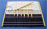 Sumi Brushes- Set of Seven Brushes in a Roll Up Bamboo Case