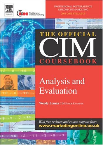 CIM Coursebook 04/05 Analysis and Evaluation