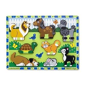 Click here to buy Melissa and Doug Pets Wooden Chunky Puzzle by Melissa & Doug.