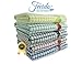 Fecido Fruity Kitchen Collection Dish Towels - Heavy Duty - Super Absorbent - 100% Cotton - The Best European Tea Towels with Fruit Design - Set of Two, Black Grape