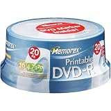 Memorex DVD-R 16x 4.7GB 20 Pack Spindle Printable