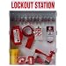 Brady Cabinet Style Lockout Station with Padlocks, Tags, and Devices