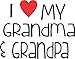 Lil Shirts I love My Grandpa And Grandma Baby Bodysuit
